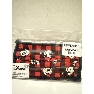 Disney Parks Store Cloth Face Mask Christmas Santa Mickey Adult Extra Large New